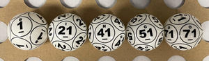 Producto superior Juegos de bolas de bingo de 1 a 75 colores Decoraciones de bolas de bingo tradicionales para equipos de bingo - Product Image 3