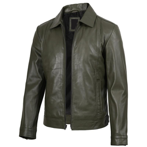 Chaqueta de Cuero de Piel de Oveja Genuina de Primera Calidad para Hombre, Prenda Exterior Elegante, Cómoda y Duradera, Chaquetas de Diseño Clásico y a la Moda - Product Image 4