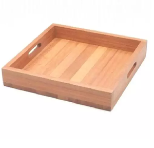Bandeja rectangular de madera de alta calidad para servir Pasta, hamburguesa, té, comida rápida, vajilla de lujo, bandeja plana de madera para servir, soporte para boda - Product Image 4