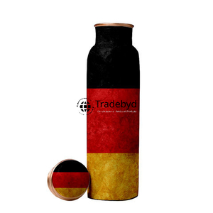 Traditional Wide Copper Bottle for Authentic Ayurveda Practice Plastic Drinkware by Tradebyd - Product Image 4