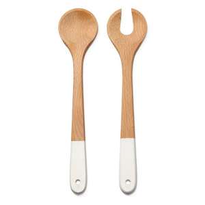 Vente en gros d'outils à salade en bois d'acacia fabriqués à la main ensemble cuillère et fourchette à long manche accessoires de cuisine - Product Image 5
