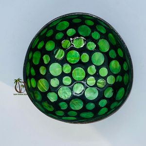 Bol coloré en coquille de noix de coco écologique différemment conçu décor à la maison du Vietnam - Product Image 4