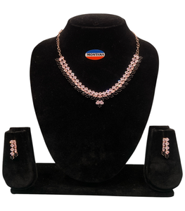 Elegante D5696 Elegante conjunto de collar clásico Joyería de moda con infusión de diamantes - Product Image 3