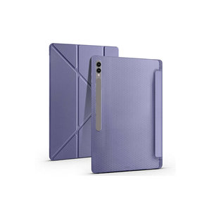 Funda Triple Plegable Netzy Morada para Galaxy Tab S9 Ultra, Material de PC y PU, Certificación ROHS, Protectora con Compartimento para Lápiz y Soporte - Product Image 6