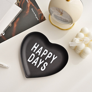 [FENICE] HEART TRAY (136*125*12mm) Storage Trays Soft Texture Lightness Modern Design Living Room Table <b>Organizing</b> Jewelry Tools - Product Image 1