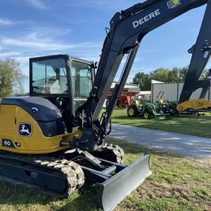 รถขุดขนาดเล็กคุณภาพสูง John Deere 60P แบบตีนตะขาบ 6 ตัน ระบบไฮดรอลิก สำหรับงานก่อสร้าง พร้อมเครื่องยนต์ ปั๊ม เกียร์บ็อกซ์ และชุดเกียร์ - Product Image 1