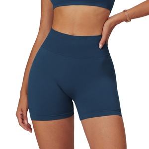 Shorts de sport pour femmes, séchage rapide, 100% polyester, shorts de course en gros, taille élastique, durables, entraînement actif, type taille mi-haute - Product Image 1