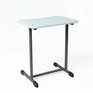 Bureau d'école commercial moderne ARSU avec chaise colorée et plateau en bois blanc, design durable, garantie de 2 ans pour une utilisation en classe - Product Image 2