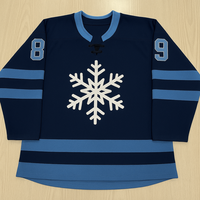 Jersey Hoki Es Berkualitas Tinggi, Desain Sublimasi Custom, Harga Terjangkau, Bordir Jersey Hoki Es