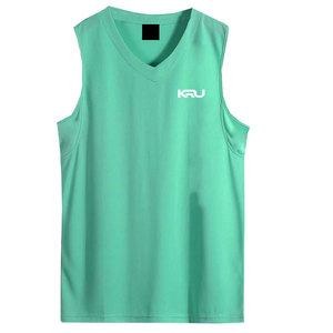 เสื้อทีมกีฬาประสิทธิภาพสูง เสื้อบาสเก็ตบอล โพลีเอสเตอร์ 100% แขนกุด ระบายอากาศได้ดี ผ้าตาข่ายแห้งเร็ว คอวี - Product Image 1