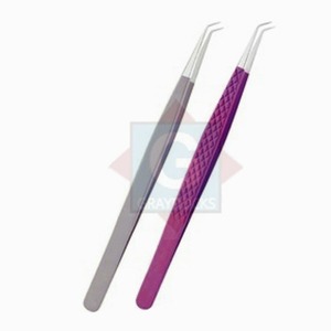 High Quality Private Label Stainless Steel Mega Volume <b>Lash</b> Tweezers for Eyelash Extension - Product Image 1