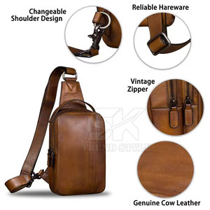 Bolso de cuero vacuno de color sólido, último estilo, de alta calidad, para hombre, nuevo diseño, bandolera, para moda, hecho en Pakistán. - Product Image 6