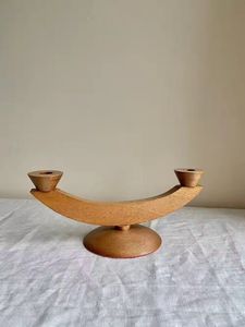 Wooden <b>Candle</b> Stand <b>Holders</b> Pillar <b>Candle</b> <b>Sticks</b> Table Centerpiece Decor for Pillar <b>Candles</b> - Product Image 4
