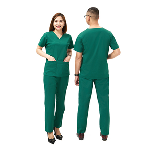 Uniformes Scurbs Medical Scrubs Ensemble de haute qualité WRAP confortable stocké dans Polybag Fabricant vietnamien - Product Image 1