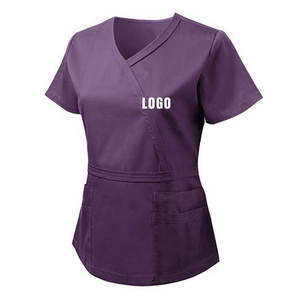 Ensembles de gommage médical pour femmes OEM sur mesure vêtements de travail durables multi-poches uniforme de gommage d'infirmière médicale à prix bon marché - Product Image 6