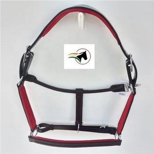 Conception personnalisable de licou de luxe de cheval en cuir de haute qualité avec canal vide sur le nez et le rembourrage rouge de la pièce de joue - Product Image 4