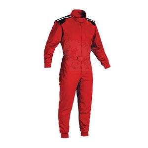 Trajes de Carreras para Hombre con Servicio OEM, de Poliéster/Algodón Impermeable, Manga Larga, Nombre del Equipo Personalizado, Panel de Color Rojo y Negro - Product Image 1