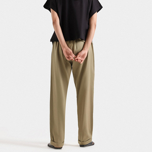 Pantalon de survêtement streetwear personnalisé 2026, écologique, coupe large, taille haute, doublé polaire épais et coupe-vent, chaud pour l'hiver - Product Image 4