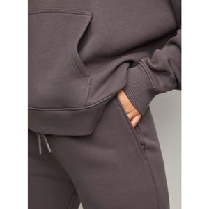 Conjunto de Sudadera con Capucha Extra Grande para Mujer, Personalizada, de Algodón y Poliéster, Estilo Vintage, Lavado Ácido, Chándal Extra Grande para Mujer - Product Image 4