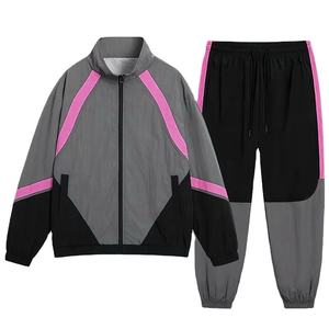 Ensemble de survêtement coupe-vent d'hiver OEM unisexe, jogging, 100% coton, coupe-vent, respirant, veste, pantalon cargo, vêtements de sport, doublure en polaire - Product Image 6