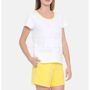 Ensembles courts décontractés de la meilleure qualité pour femmes pour le printemps/été porter des vêtements à motif solide - Product Image 2