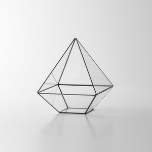 Terrarium polyvalent en verre transparent doré avec bordure en laiton, vente à chaud, vintage, nouvelle arrivage, prix de gros, décoration pour la maison et le mariage - Product Image 2