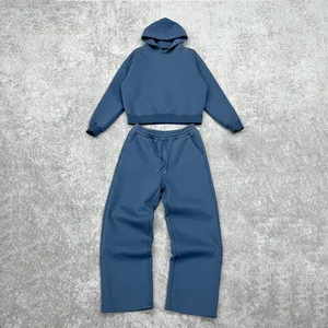 Chándales con logotipo personalizado para hombre, ropa de calle ecológica de peso pesado, conjuntos para hombre, jersey para correr, conjuntos para hombre, forro polar de alta calidad, Unisex - Product Image 2