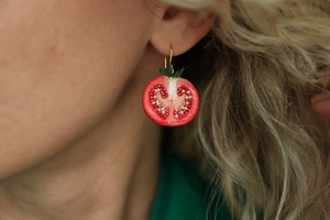 Pendientes de cuentas hechas a mano de algodón de forma ovalada diseño ligero de estilo Budista para uso en fiesta de Navidad - Product Image 3