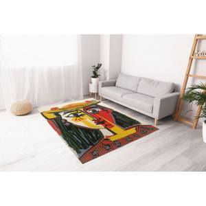 พรมพิมพ์ลายสีสันสดใส - ศิลปะปิกัสโซ, งานนิทรรศการ, สไตล์มินิมอล, งานจำลอง, พรมนุ่มแบบไม่ทอ - Product Image 3