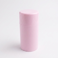 Contenant de bâton de déodorant rose à moule partagé pour fabricant en gros, emballage biodégradable rechargeable en tube de baume torsadé