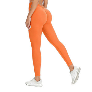 Made In Best Grade Professional Manufacture <b>Scrunch</b> <b>Legging</b> Elastic Waist Yoga <b>Scrunch</b> <b>Leggings</b> - Product Image 1