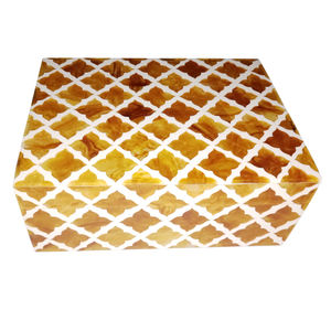 Moroccan Resin Inlay Decorative <b>Box</b> - Ramadan Eid Gifting Arabic Pattern Luxury Trinket <b>Jewelry</b> <b>Box</b> Custom <b>Gift</b> Packaging - Product Image 3