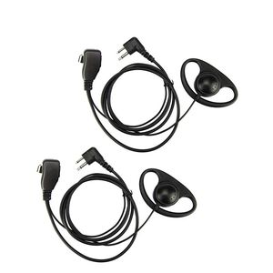 Baofeng-Auriculares con micrófono PTT Para Kenwood, audífonos de 1pin/ <span class=keywords><strong>2</strong></span> Pin 3,5 en forma de d para Radio Unilateral Puxing TYT - Product Image 1