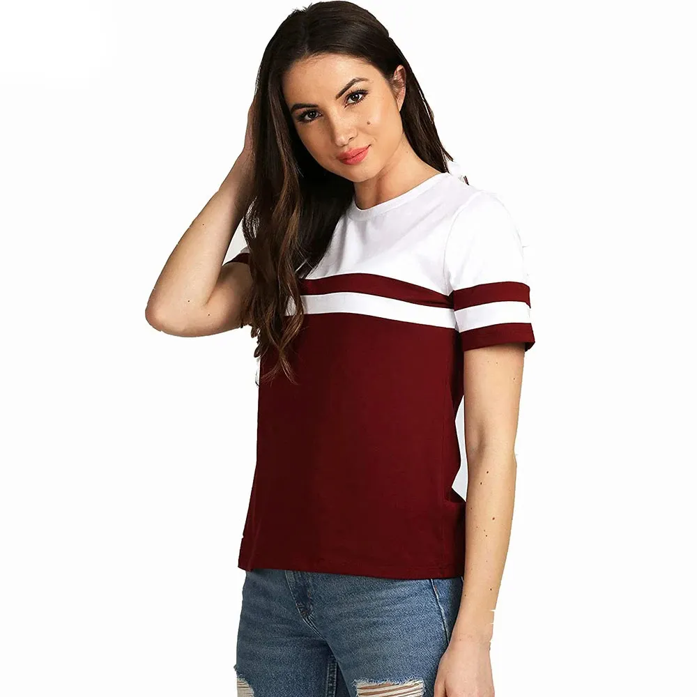 Nuovo abbigliamento donna di alta qualità all'ingrosso camicie da donna manica corta moda Unisex T shirt girocollo da donna magliette