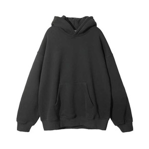 Sudadera con capucha de algodón pesado de fabricante para hombres Impresión digital personalizada Diseño bordado Invierno Patrón sólido Tops cortos - Product Image 6