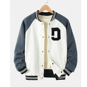 Veste matelassée à capuche unisexe pour l'hiver, col mandarin, fermeture éclair, coque en laine, doublure en polyester/coton, rembourrage en coton, poignets côtelés - Product Image 1