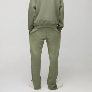 Top Tread Custom Slim Fit Pantalones de chándal acampanados Raya de peso pesado Estilo casual Pantalón acampanado para hombres Pantalones y pantalones Precio bajo - Product Image 3