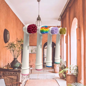 All-in-One Daily Clean Round Replacement <b>Toothbrush</b> <b>Heads</b> Generic for Oral Bs Electric Refills Wholesale OEM Factory - Product Image 2