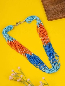 Collar de Cuentas Hecho a Mano, Colorido, con Múltiples Hilos, Geométrico, Moderno, Joyería Artística para Unisex, el Mejor Regalo - Product Image 6