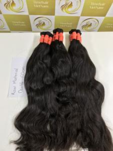 Cabello Vietnamita Virgen 100% de Primera Calidad, Liso Sedoso, Ondulado, Natural Negro, Sin Procesar, Trama Única para Teñir en Todos los Colores - Product Image 3
