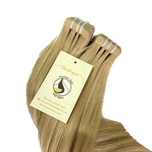 Extensions de cheveux 100 humains Remy, cheveux vierges de qualité supérieure, avec Double bande dessinée, cheveux crus péruviens - Product Image 1