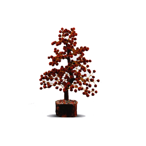 ต้นไม้พลอยชีวิตต้นไม้ rudraksha ลูกปัด300สำหรับพลอยคริสตัลบอนไซเงินทองต้นไม้เพื่อความโชคดีสำหรับการตกแต่งของขวัญ - Product Image 3