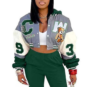 Chaqueta Universitaria Corta de Invierno para Mujer 2026, Diseño Personalizable, Impermeable, Ecológica, de Algodón, para Uso en Exteriores, OEM - Product Image 6