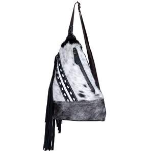 Meilleure qualité en cuir de vachette véritable sac fourre-tout pour femmes avec glands vente chaude Boho Design fermeture à rabat sacs à main de mode occidentale - Product Image 2