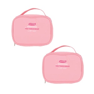 Superventas OEM/ODM personalizado para bolsa de cosméticos de cuero Simili cierre de cremallera de moda fácil de limpiar 20x13x7 Uso diario de maquillaje - Product Image 3
