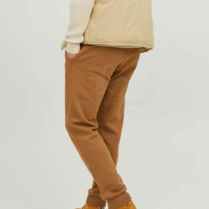 Pantalon 100% coton pour hommes, léger et décontracté, taille moyenne élastique et poches latérales pour un usage quotidien et de bureau Service OEM disponible - Product Image 4