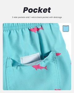 Bañadores divertidos para hombre con pantalones cortos de traje de baño estampados con forro de malla y secado rápido - Product Image 4
