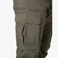 Pantalon cargo décontracté léger en coton pour homme, taille mi-haute, multi-poches, imperméable, pour la randonnée en extérieur, vente en gros