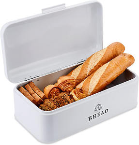 กล่องใส่ขนมปังทรงสี่เหลี่ยมสำหรับใช้ในบ้าน กล่องเก็บขนมปังโลหะ กล่องจัดระเบียบสำหรับเก็บรักษาความสดใหม่ยาวนาน กล่องเหล็ก - Product Image 2