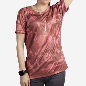 Camisetas Estampadas para Mujer, Impresión por Transferencia de Calor de Alta Calidad, Servicio OEM, Talla Grande, Deportivas, Transpirables, Cuello Redondo - Product Image 1